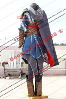 Assassins Creed Revelation Ezio Blue Version Cosplay Costume  
