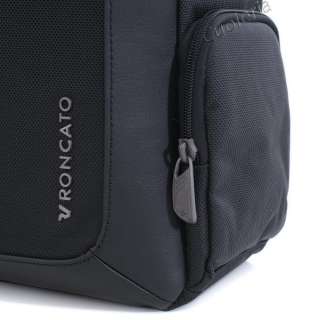  technical fabric and Genuine Leather. 3 internal compartments for pc 