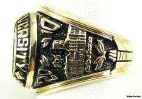 FURMAN UNIVERSITY College Class RING  10k Yellow Gold Solid Back 25.1g 