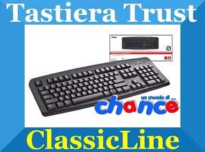 TASTIERA TRUST CLASSICLINE COMPUTER USB KEYBOARD WIN7  