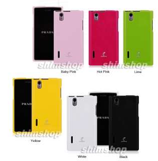 NEW LG Prada 3.0 Black White TPU Gel Silicone Jelly Skin Cover Case 
