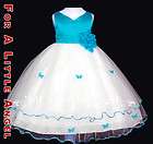 Burgundy Flower Girl Pageant Holiday Dress 600 size S items in 