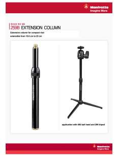 NEW Manfrotto 259B Extension Column for Table Tripod  