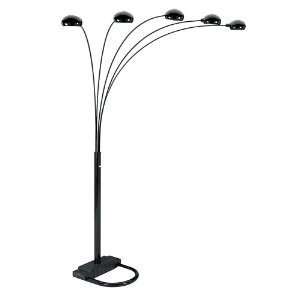  Welcome Ihome 84height 5 Arm Arch Floor Lamp   Black with 