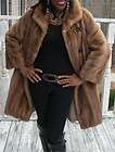 Classy Elegant EMBA Vtg Full length brown Mink Fur Coat