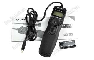   LCD Digital Timer Remote Controller For Nikon Black Multi photo  