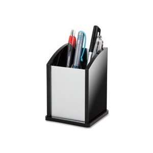  Pen Cup, Aluminum, 12/CT, Black/Acrylic Qty12 Office 
