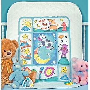 Dimensions Baby Hugs Sweet Prayer Quilt Stamped Cross Stitch Kit-34X43