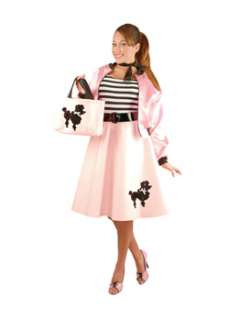 Plus Pink Poodle Skirt  Cheap 50s Halloween Costume for Plus Sizes