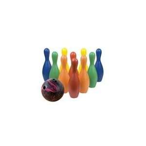  Multi Color Plastic Bowling Set W/ball