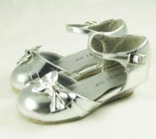  Lucky Top Toddler Girls Silver Dress Shoes Shoes