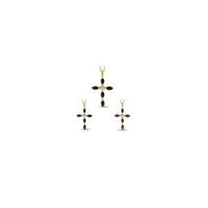   Diamond Accent Cross Pendant 10K Gold (Stone Option) multi Jewelry