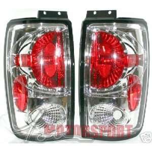 Ford Expedition Tail Lights Chrome Euro Taillights 1997 1998 1999 2000 