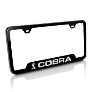 Ford Mustang Shelby Cobra Black Steel License Plate Frame 