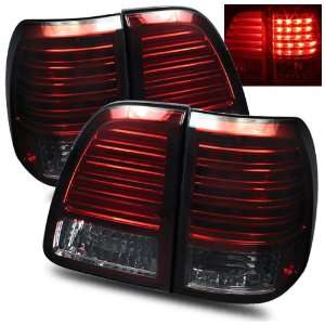  98 05 Toyota Land Cruiser Red/Smoke LED Tail Lights 
