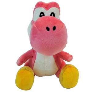  Super Mario Bros. Nintendo Wii 6 Inch Plush Pink Yoshi 