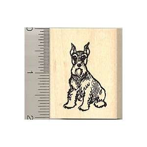 Miniature Schnauzer Dog Rubber Stamp