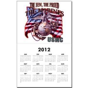 Calendar Print w Current Year The Few The Proud The Marines USMC