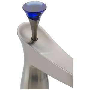  Brizo RSVP Brushed Nickel Roman Tub Blue Glass Finial 