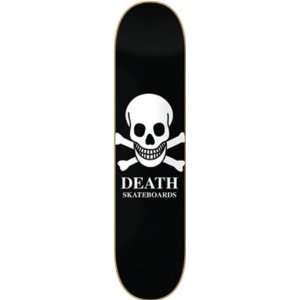  Death Skull Face Deck 7.5 Black Skateboard Decks Sports 