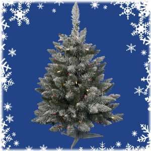 Artificial Christmas Tree   Classic PVC Needles   Flocked Sugar Pine 