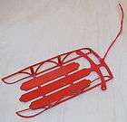 vtg 80s red sled toboggan metal christmas tree ornament location