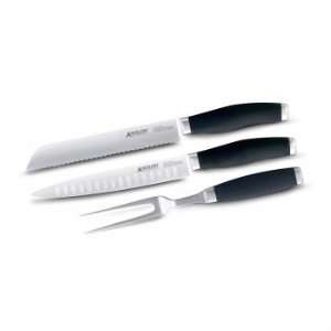   Santoprene Cutlery 3 Piece Slice and Carve Knife Set Electronics
