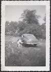 Photo Man Waxing Washing 1950 Chevrolet Car 394450  