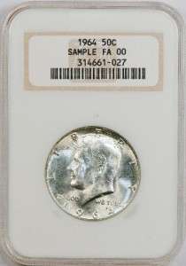 1964 NGC Sample Kennedy Half Dollar  