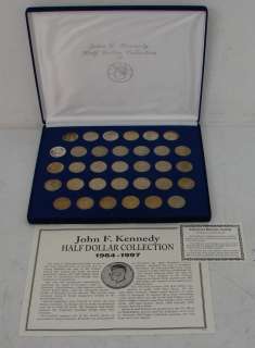 1964 1997 33 Coin US Kennedy Half Dollar Set, $3.50 Silver Face  