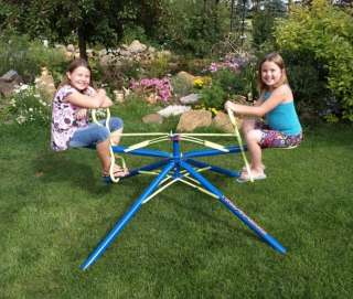 Twirl   Go   Round 2 Seat Model Kids Merry Go Round Outdoor Toy Ride 