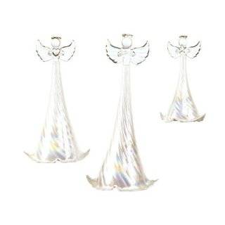   Natures Peace Skinny Glass Angel Religious Christmas Ornaments 10