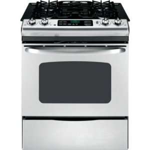  GE JGSP28SENSS 30 Slide in Gas Range   Stainless Steel 