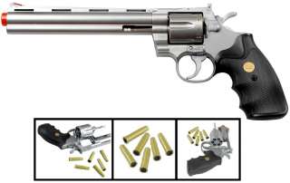   Spring Action Revolver Airsoft HandGun Pistols silver .357 magnum TSD