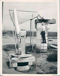 1968 Fresno California Water Fertilizer Pump Photo  