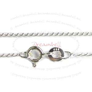 925 Sterling Silver Twisted Oval Link Chain Necklace 16 SN143W 16 