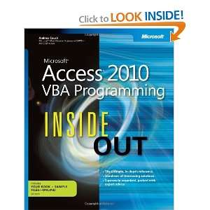  Microsoft Access 2010 VBA Programming Inside Out 
