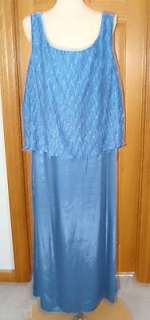 NEW PATRA WOMAN 2PC BLUE FORMALWEAR DRESS/JACKET SZ 24W  