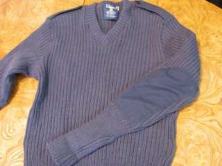 Mens Blue Citadel Wool Sweater Air Force Military Uniform 42  