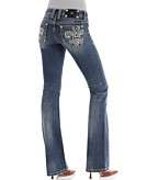   for Miss Me Jeans Boot Cut Jean, Embellished Back Pocket Vintage Wash