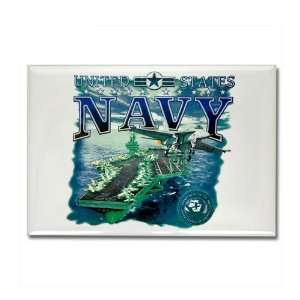   Magnet United States Navy Aircraft Carrier And Plane 