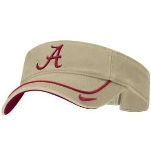  Nike Alabama Crimson Tide Khaki Swoosh Adjustable Visor 