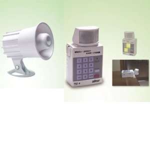  Indoor Motion Detector High Output Alarm Siren   Swivel Head Sensor 