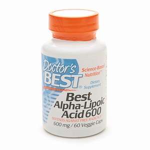 Doctors Best Best Alpha Lipoic Acid 600, Veggie Caps 60 ea  