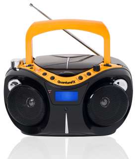 New QuantumFX Portable Radio Boombox AM/FM/CD/ AUX In Player  