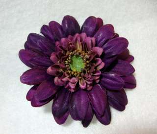 Small Purple Daisy Flower Hair Clip  