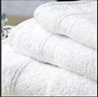 12 Brand New White Cotton Hotel Bath Towels Large 27x54 Supreme