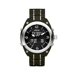   Steel Bracelet Black Analog Digital Dial Watch Fossil Watches
