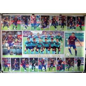   Cesc Fabregas Lionel Messi Andres Iniesta (sent from USA in PVC pipe