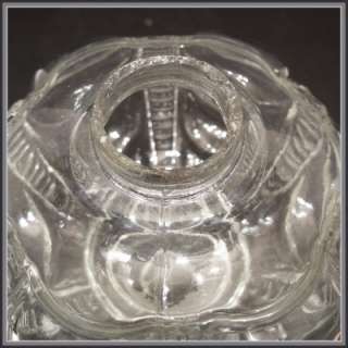 Vintage Aladdin ? Kerosene Lamp Oil Table Lamp Clear Glass Crystal 